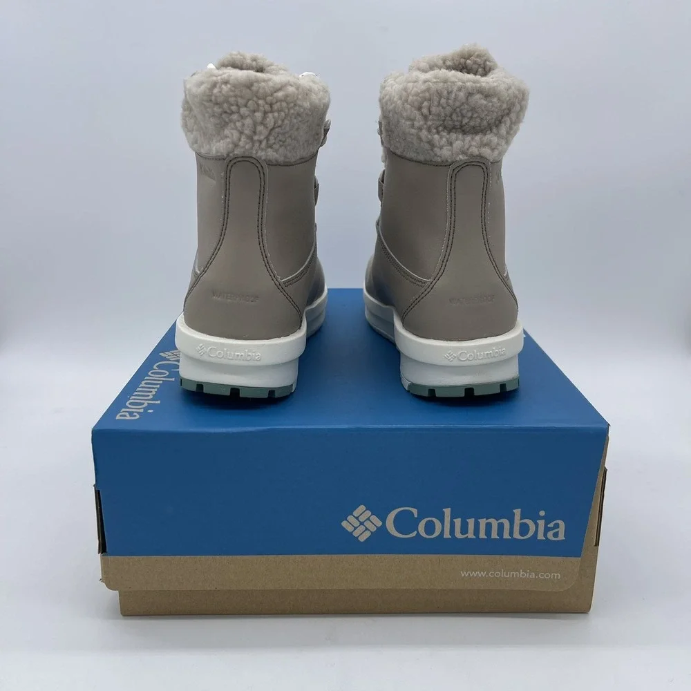 Columbia Women's Moritza Waterproof Leather Snow Boot Size 6 Tan NEW $110